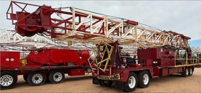 2017 Refurb PEMCO 96-210K LBS On 1980 COOPER LTO-350 DD 4-AXLE WELL SERVICE WORKOVER RIG, S/N L1638